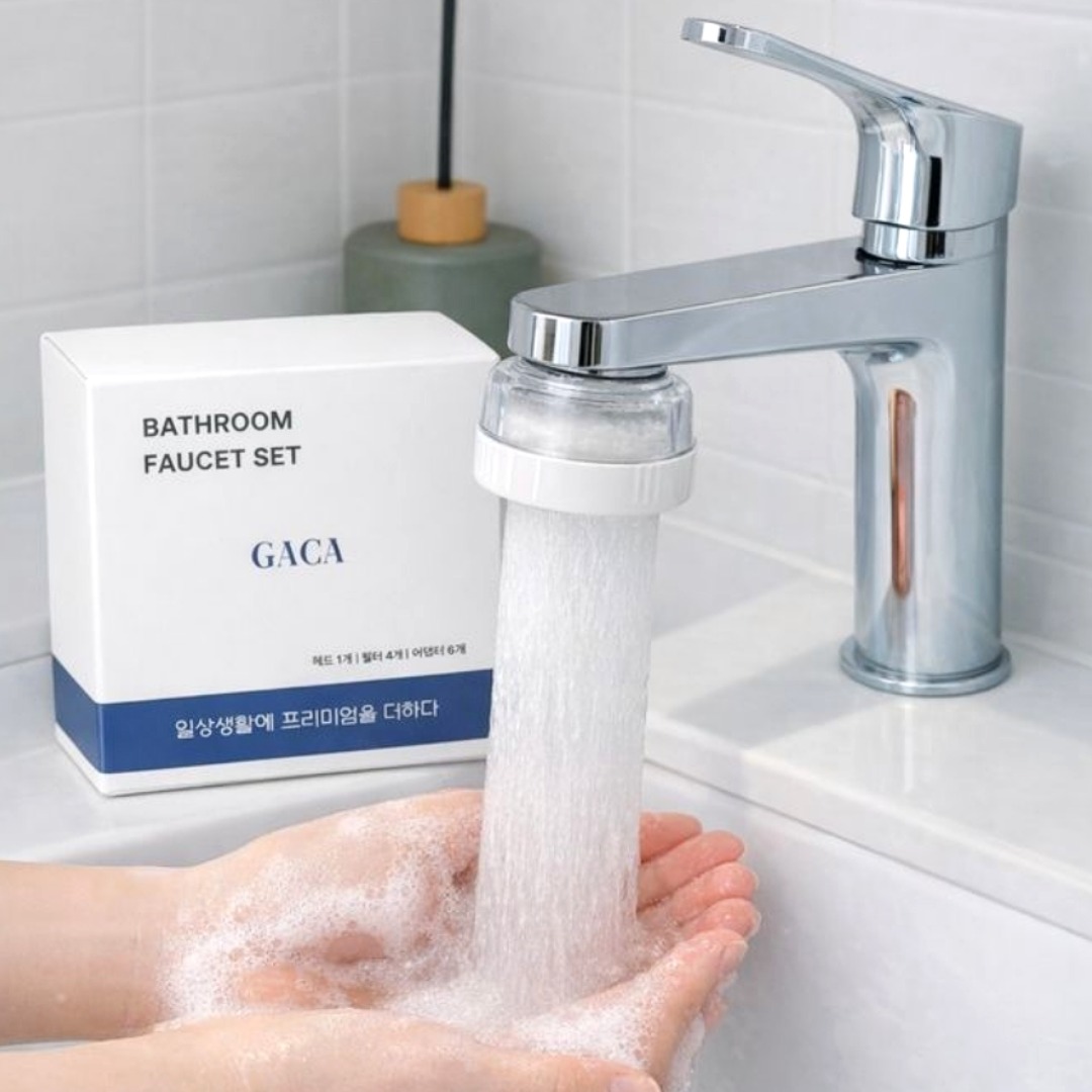 GACA 세면대용 수도꼭지 필터 수전 본품 + 리필 3P 세트, 1개 13,800원