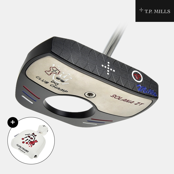[제로토크좌타,우타 사용가능]티피밀스 클럽챔프 솔라나 ZT 퍼터[남여공용][말렛][블랙][JUMBO GRIP] 800,000원