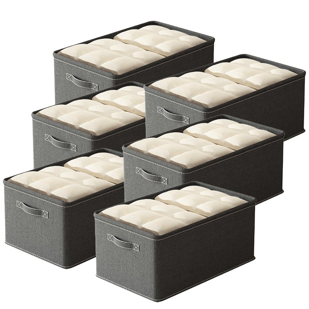 레디박스 다용도 옷 정리함 여름 겨울 의류 수납함 이불 침구 보관함 리빙박스, 6개, 그레이 26,900원