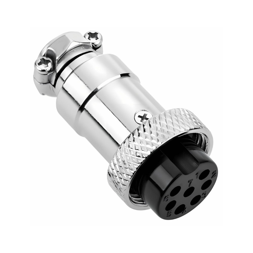 항공단자 전선 연결 써큘러 커넥터 16mm GX16 7핀 암, 1개 640원