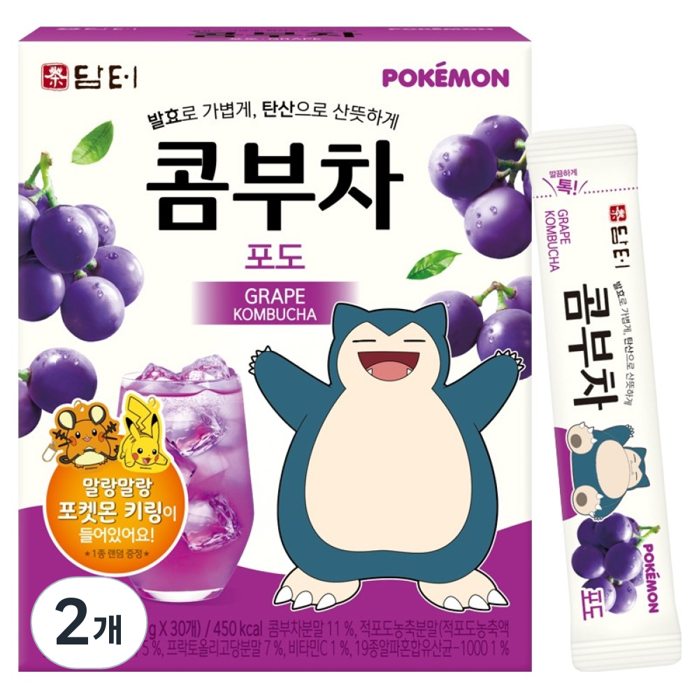 담터 포켓몬 콤부차 포도 17,400원
