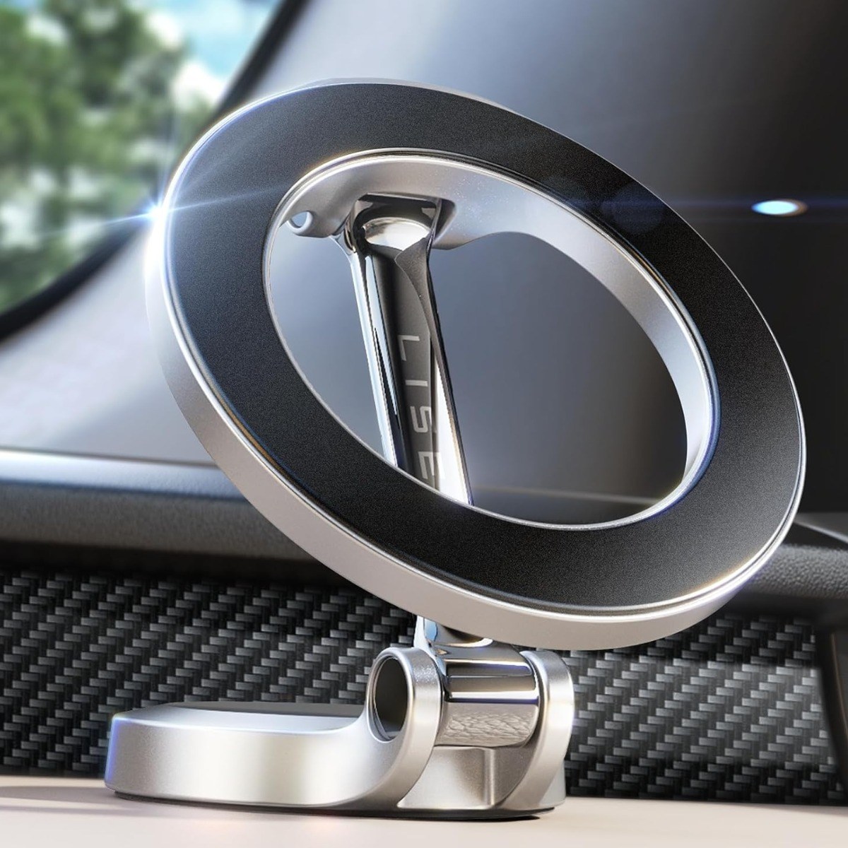 태블릿 거치 가능 Lisen 풀메탈 차량용 맥세이프 미니멀 거치대 23,900원