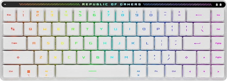 ASUS ROG 팔치온 에이스 HFX 홀 효과 유선 게이밍 키보드 - 65% TKL 듀얼 USB-C 마그네틱 스위치 래피드 트리거 스피드 탭 8KHz 폴링 터치 패널 보호 커버 309,610원