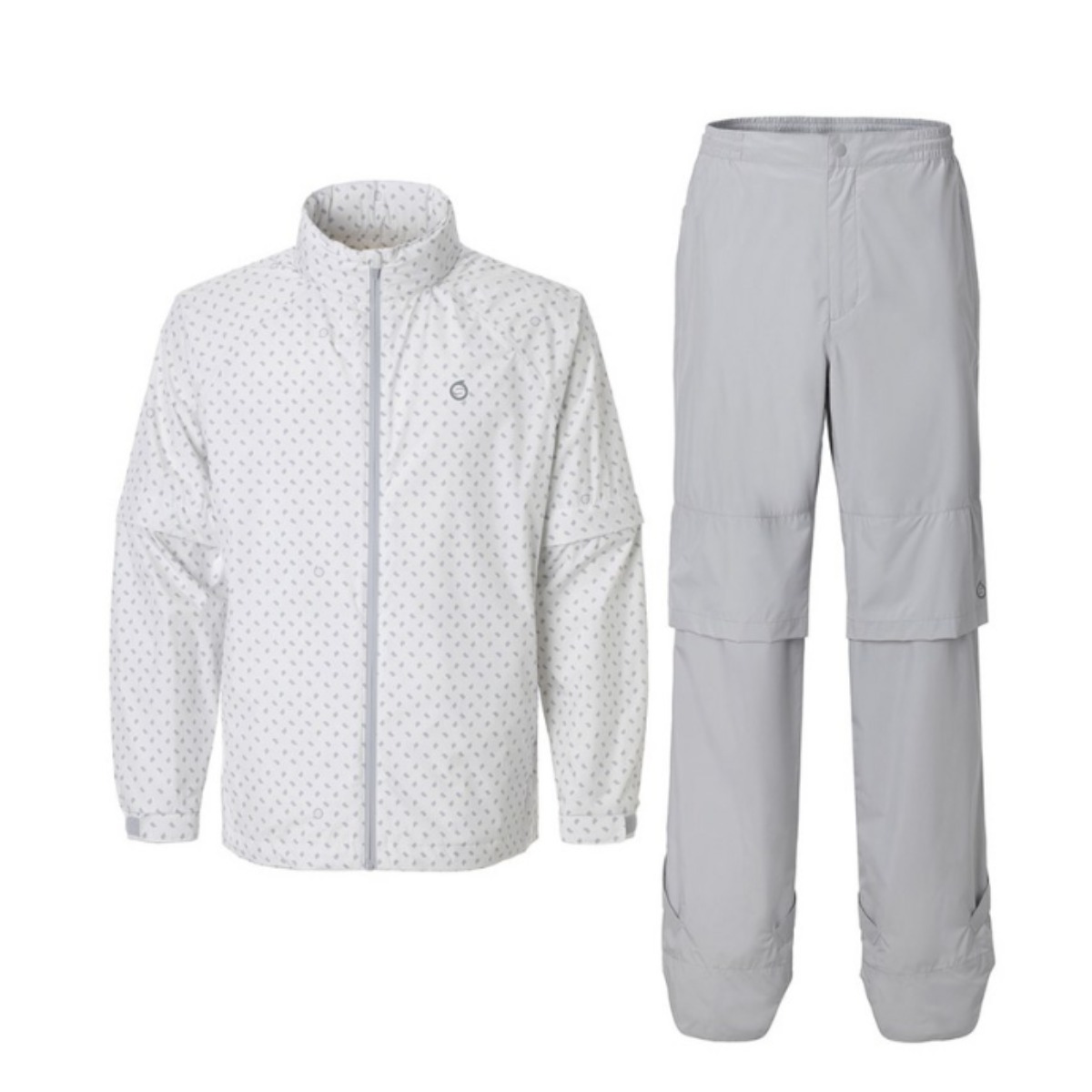 선덜랜드 남성 페이퍼 패턴 골프비옷 상하의 세트 - SLM3ARW102, 라이트그레이, 1개 159,000원