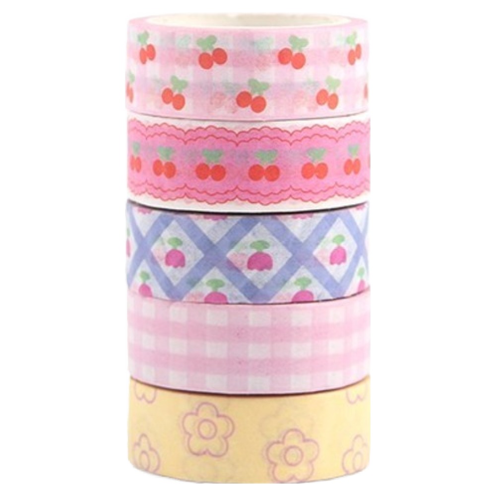 투데이리빙 디자인 패턴 마스킹 테이프 5종 세트 1.5cm x 5m CD_OST_AL066Q 5,000원