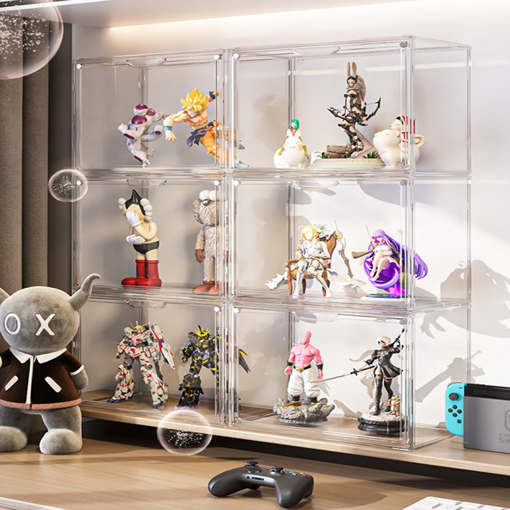 투명아크릴 피규어 케이스 장식장 전시 진열대 DIY 보관함, 1개 14,300원
