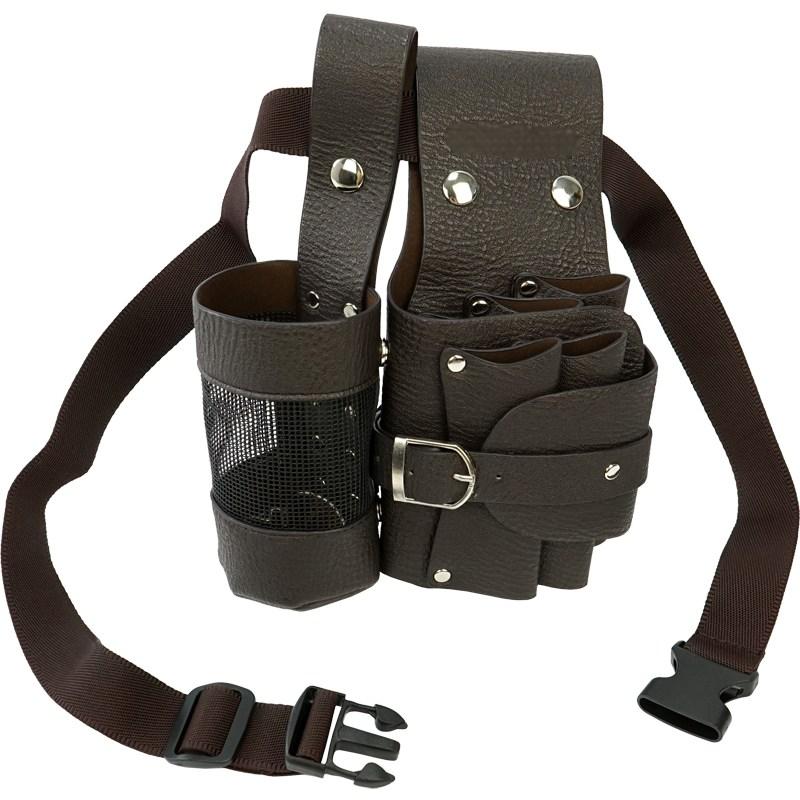 JINGHENG 미용가위집 가방 헤어디자이너 미용사 스텝 가위집 크로스백  원통 가위집 블랙 브라운 5정 18,900원