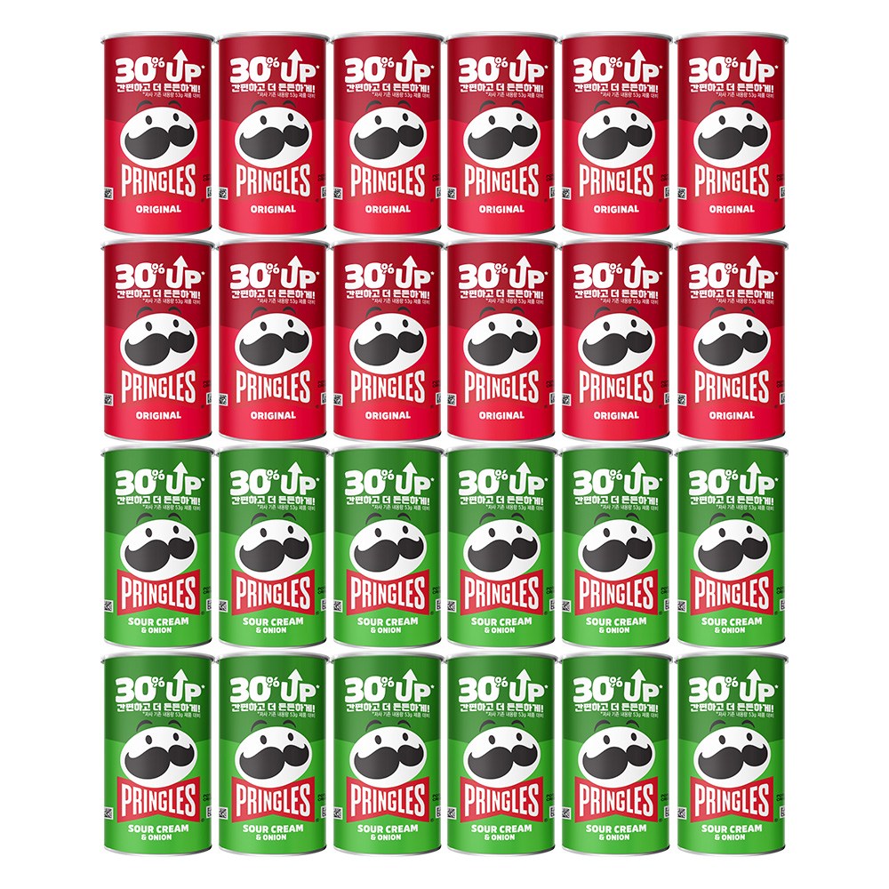 프링글스 오리지널 70g X 12개 + 프링글스 양파맛 70g X 12개 40,500원