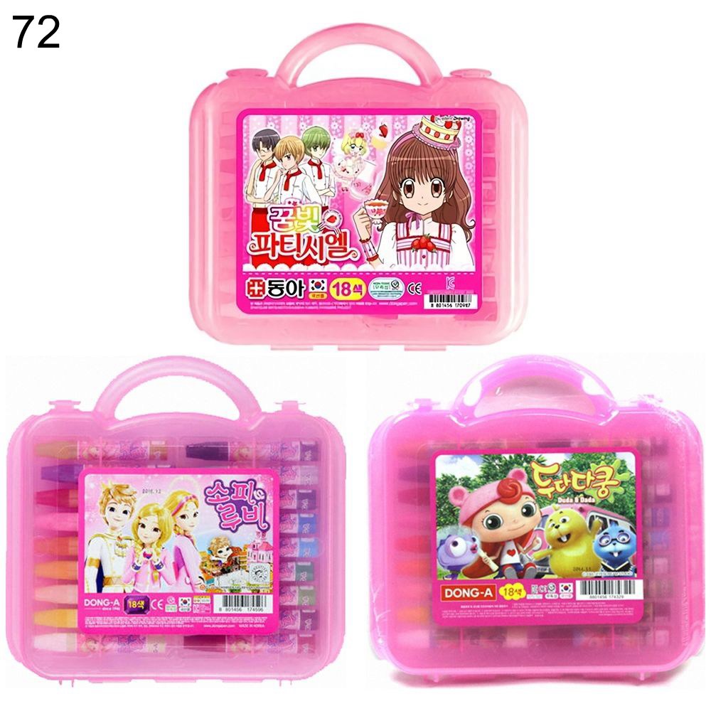 크레파스 18색 여아용 분홍 캐릭터랜덤 72세트 GWM sty*775eb 294,700원