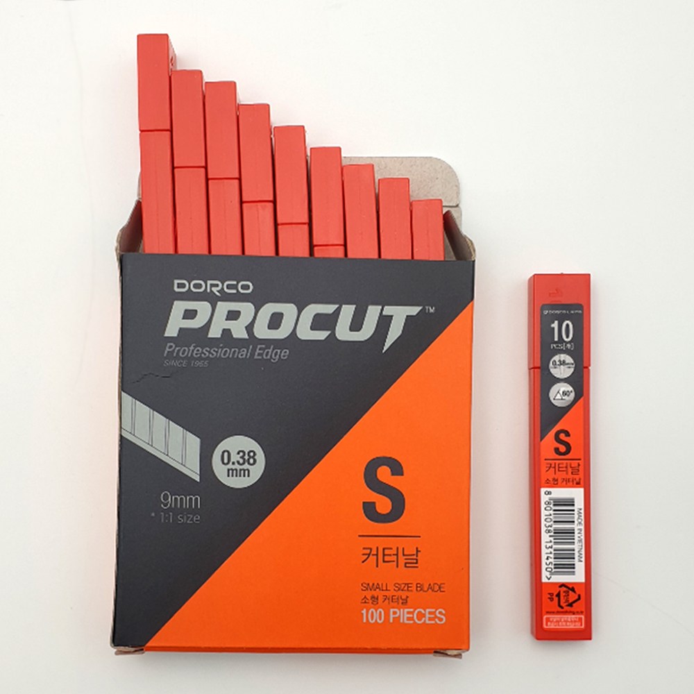 [조한스토어] 도루코 커터날 소형_S 문구용 리필 칼날 도르코 0.38mm 7,700원