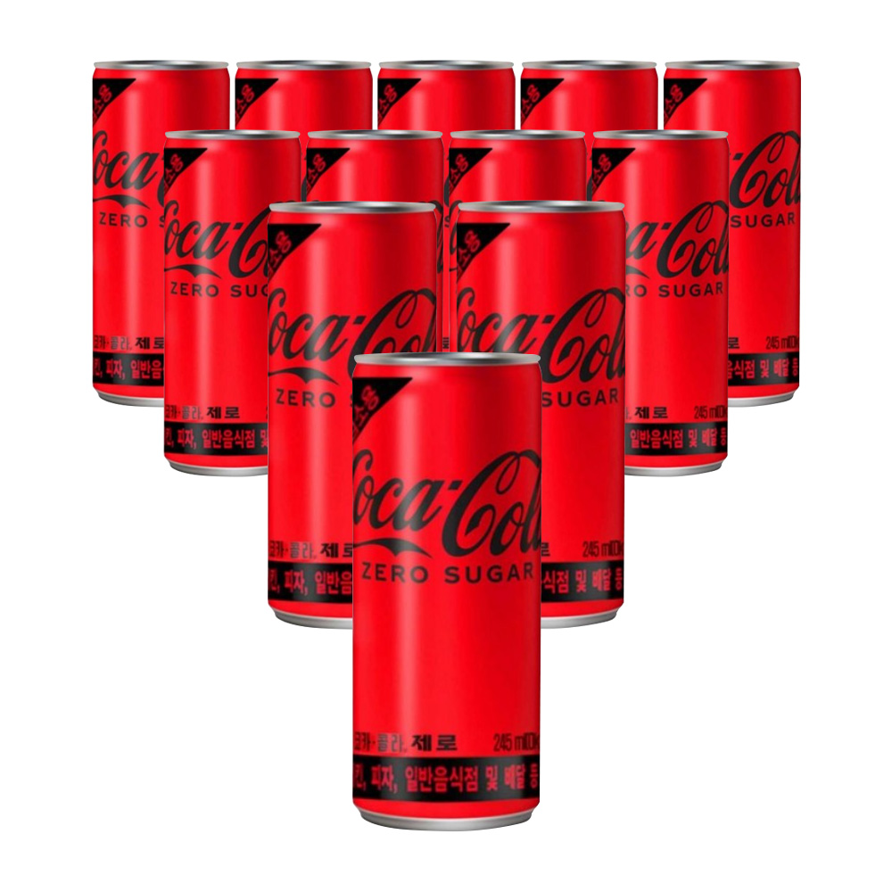 [더음료]코카콜라 제로 슬림 (업소용) 245ml 12입 12,470원