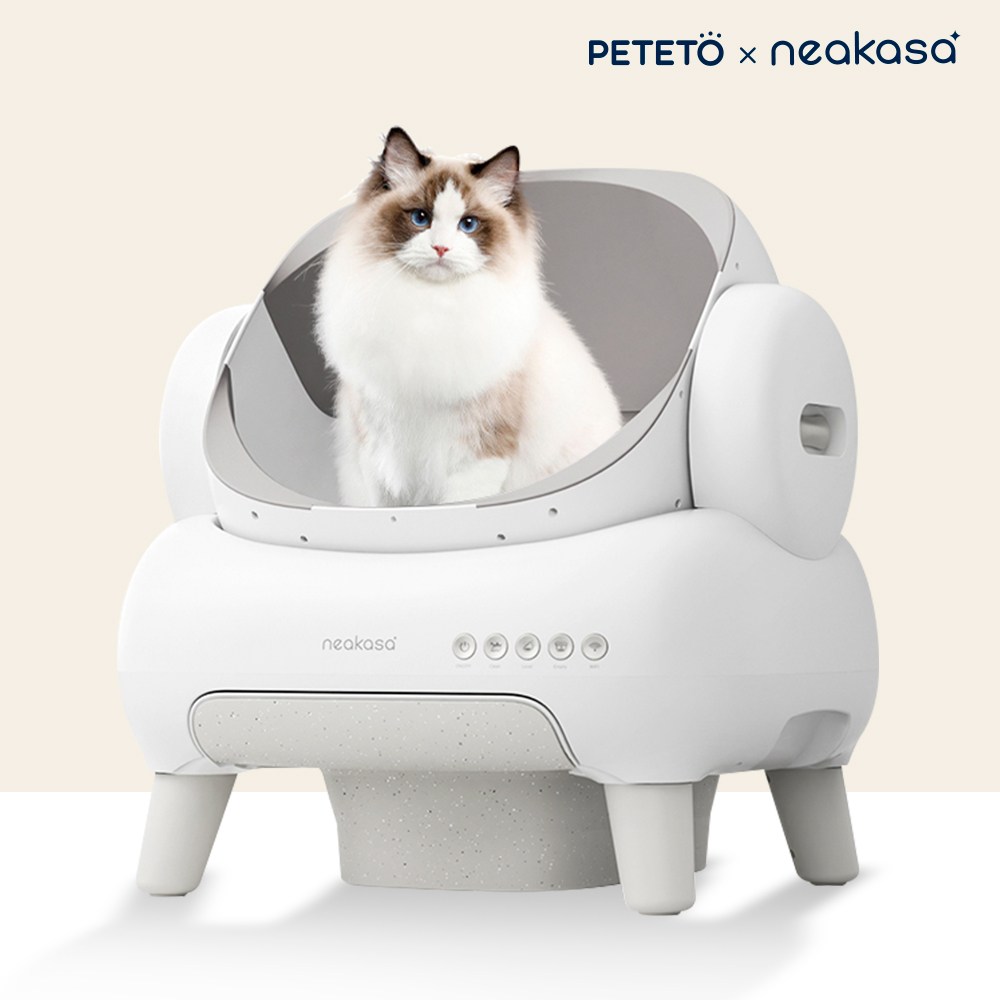 [한정수량] 페테토 M1 Pro 니카사 오픈형 고양이 자동화장실 코오롱공식 A/S, 화이트, 자동 화장실 449,000원