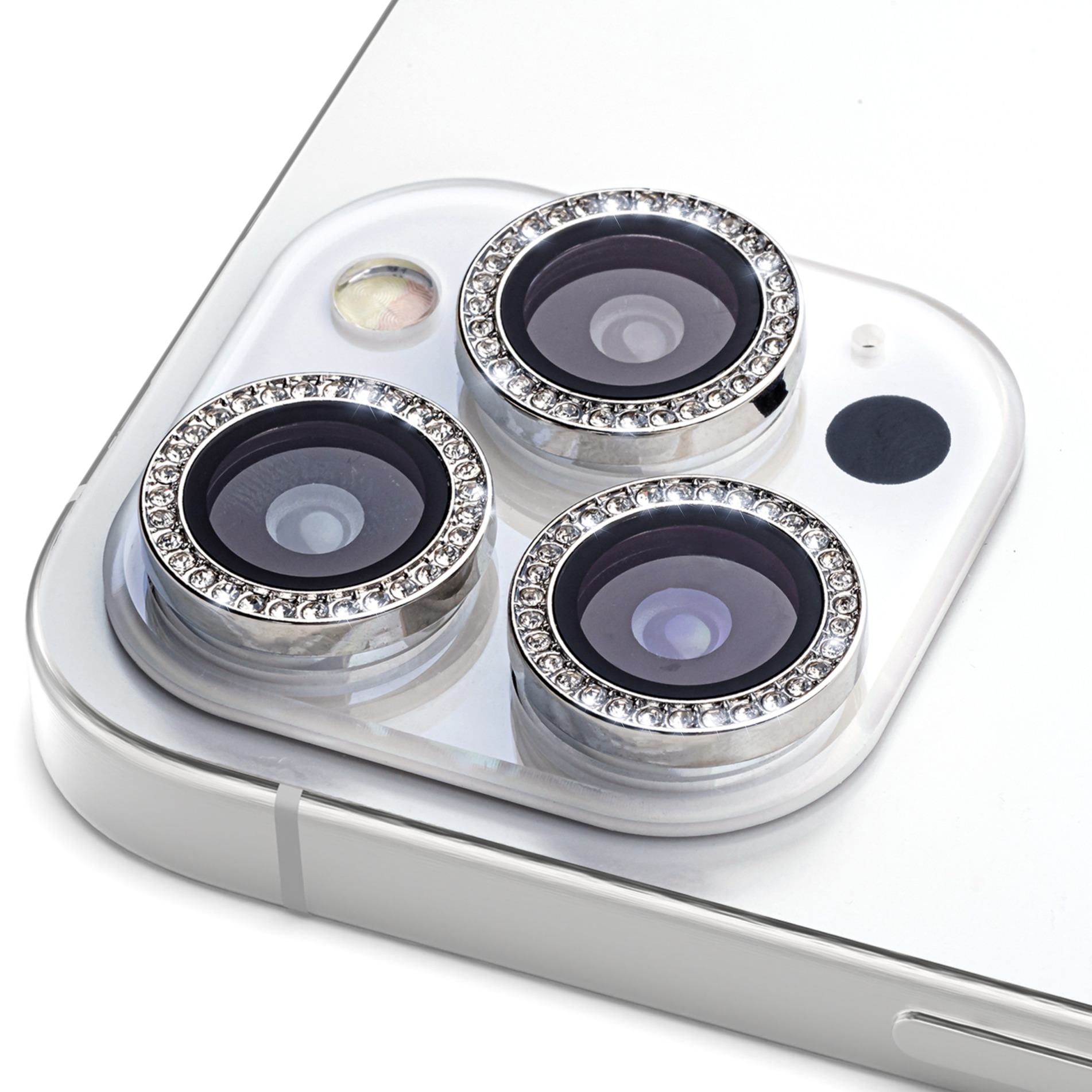 모란카노 메탈 링 강화유리 카메라 큐빅 휴대폰 액정보호필름 세트, 1세트 9,800원