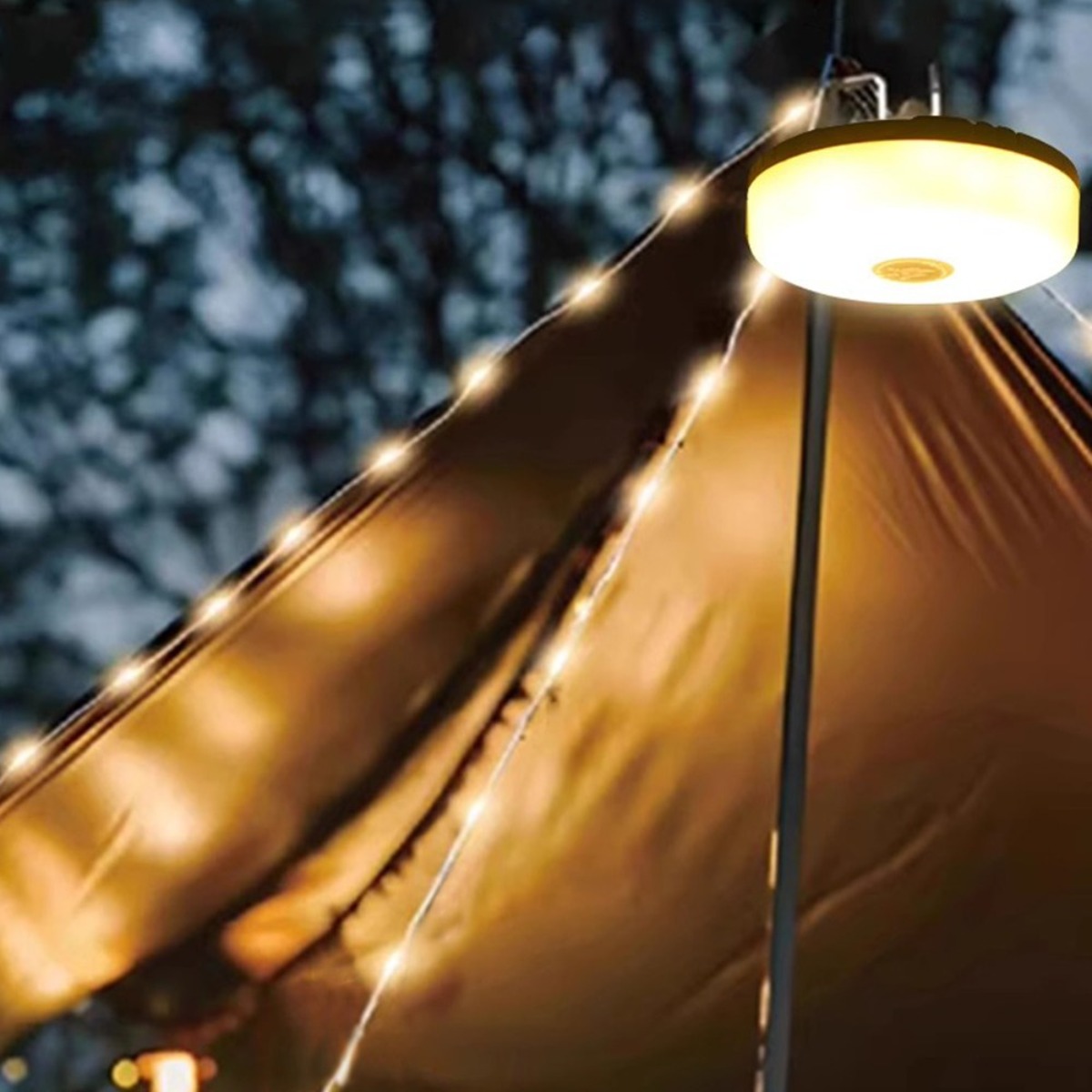 투데이리빙 10M 충전식 캠핑 와이어 전구 led 미니 방수 조명 usb 충전 깜빡이 줄조명 크리스마스 파티 무드등 야외 정원 인테리어 전등 16,800원