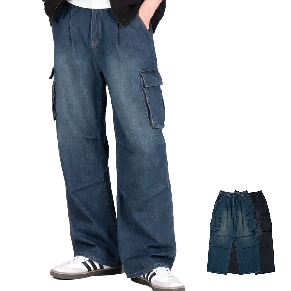 소프핸 파라슈트 카고 데님 청바지 남자 빅사이즈 원턱 39,000원