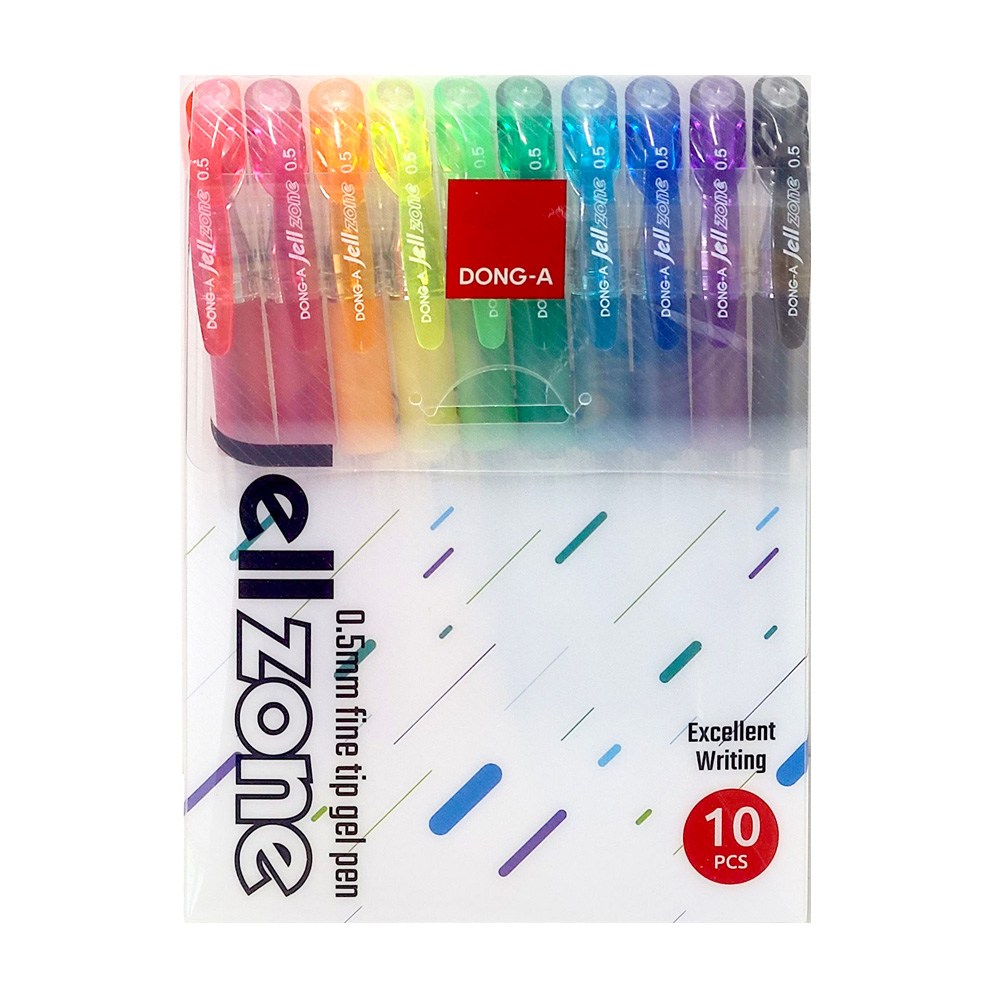 동아연필 동아 Jell zone 젤존 중성펜 세트 0.5mm (10색세트) 5,600원