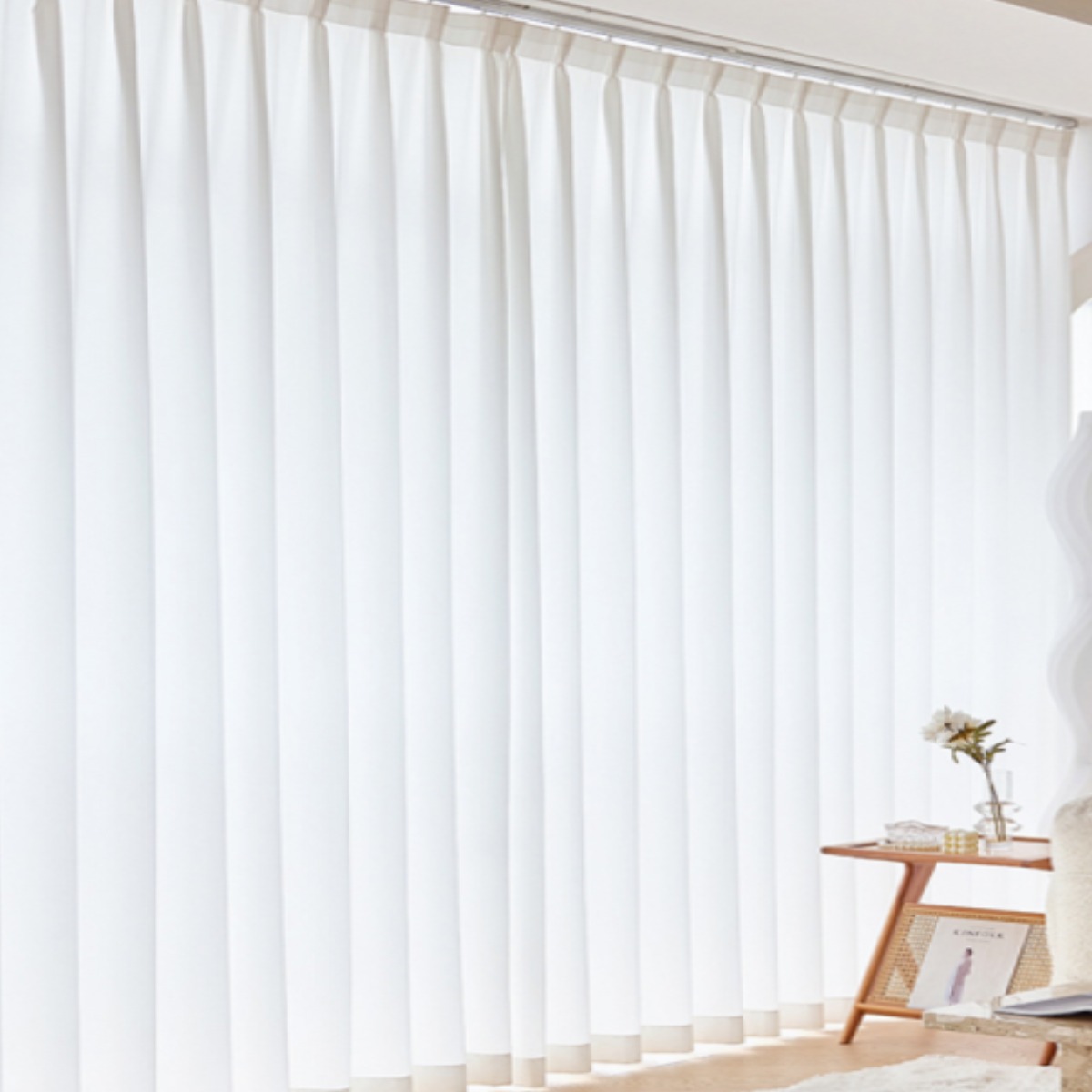 에스앤비코리아 비침없고 이음선없는 도톰 차르르 호텔식 나비주름 쉬폰 커튼 151,150원