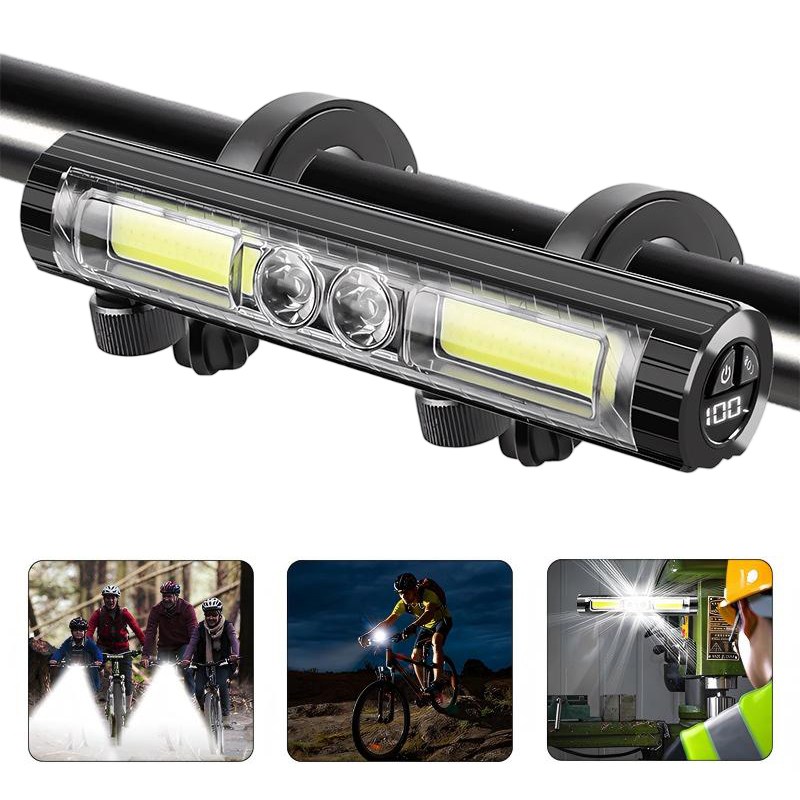 Shipshape 자전거라이트 LED 충전식 불빛조절 전조등 후미등 후레쉬 전조등 헤드라이트 조명 야간등 안전등 13,500원