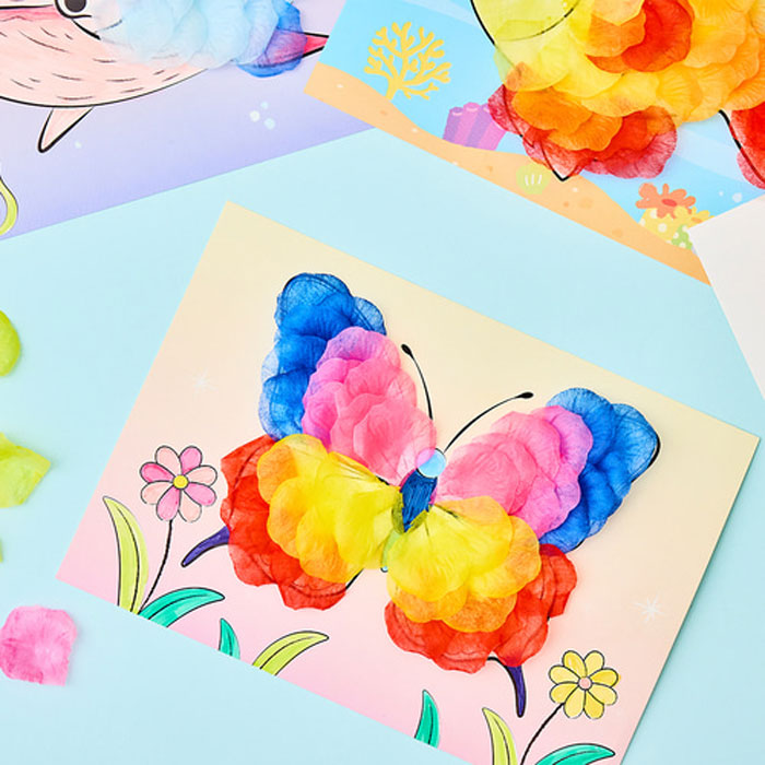 [민화샵] 동물 꽃잎 붙이기 1,400원