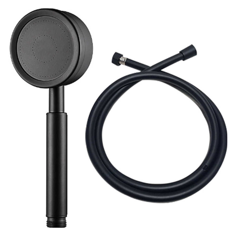 월드크린 올스텐 토네이도 샤워기 + 물때방지 PVC 샤워호스 1.5M 세트, 1세트, 블랙 13,900원