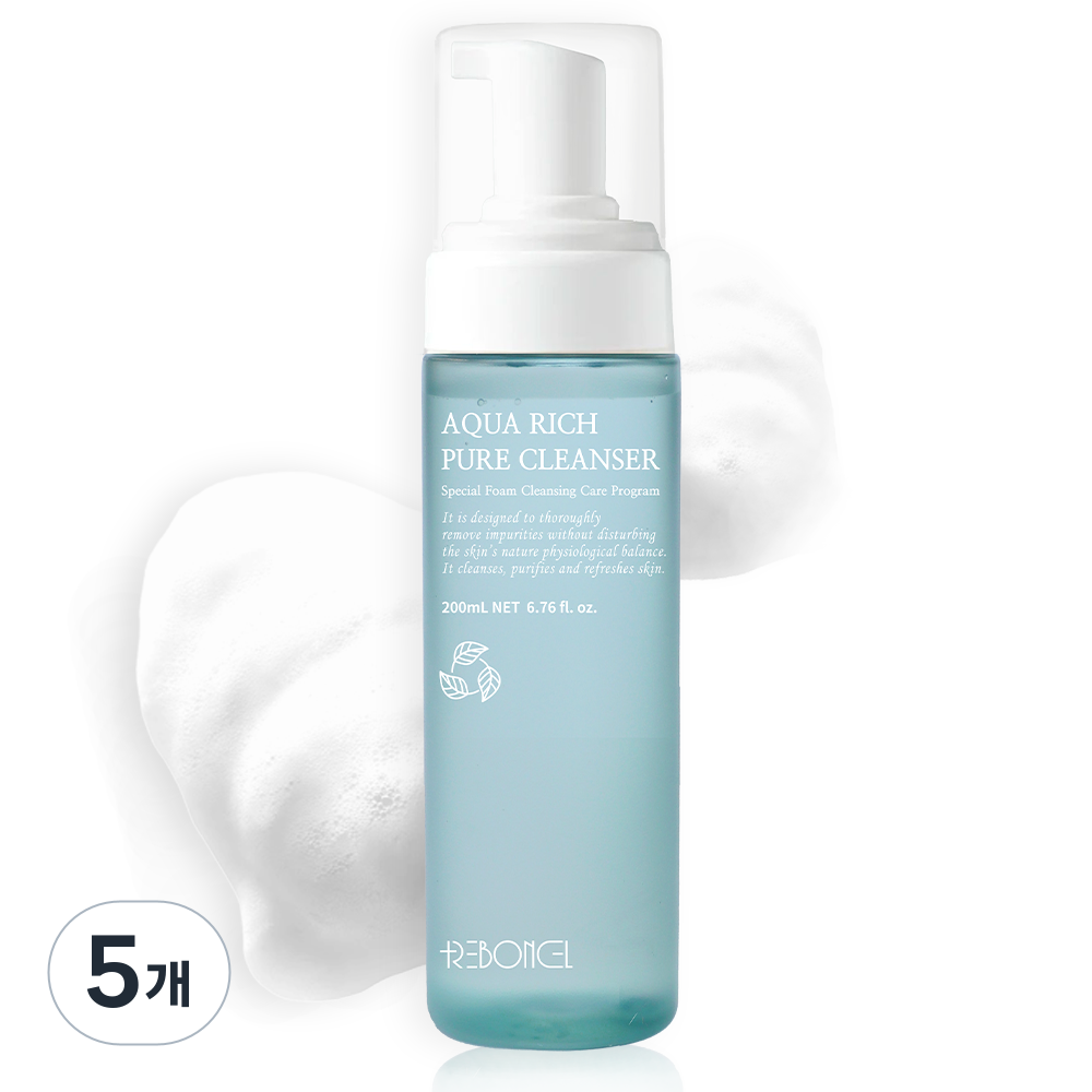 리본셀 아쿠아리치 퓨어 클렌저, 5개, 200ml 124,000원