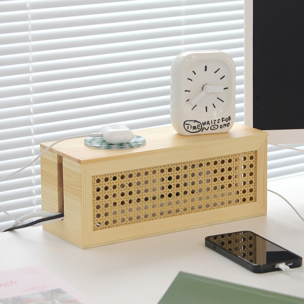 라탄 멀티탭 전선정리함 콘센트가리개 케이블정리 23,900원