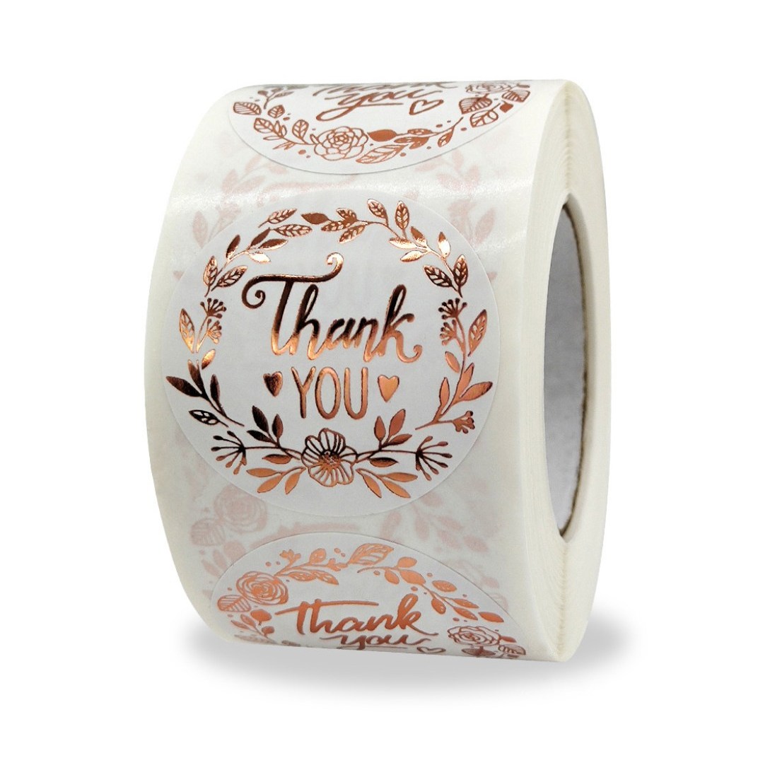 마켓머큐리 땡큐 thank you 롤 스티커 500매 (크기 선택) 5,900원