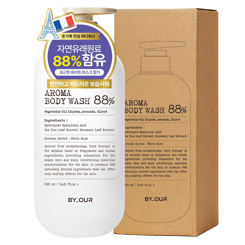 바이아우어 약산성 퍼퓸 아로마 바디워시 화이트머스크, 1.02L, 1개 12,900원