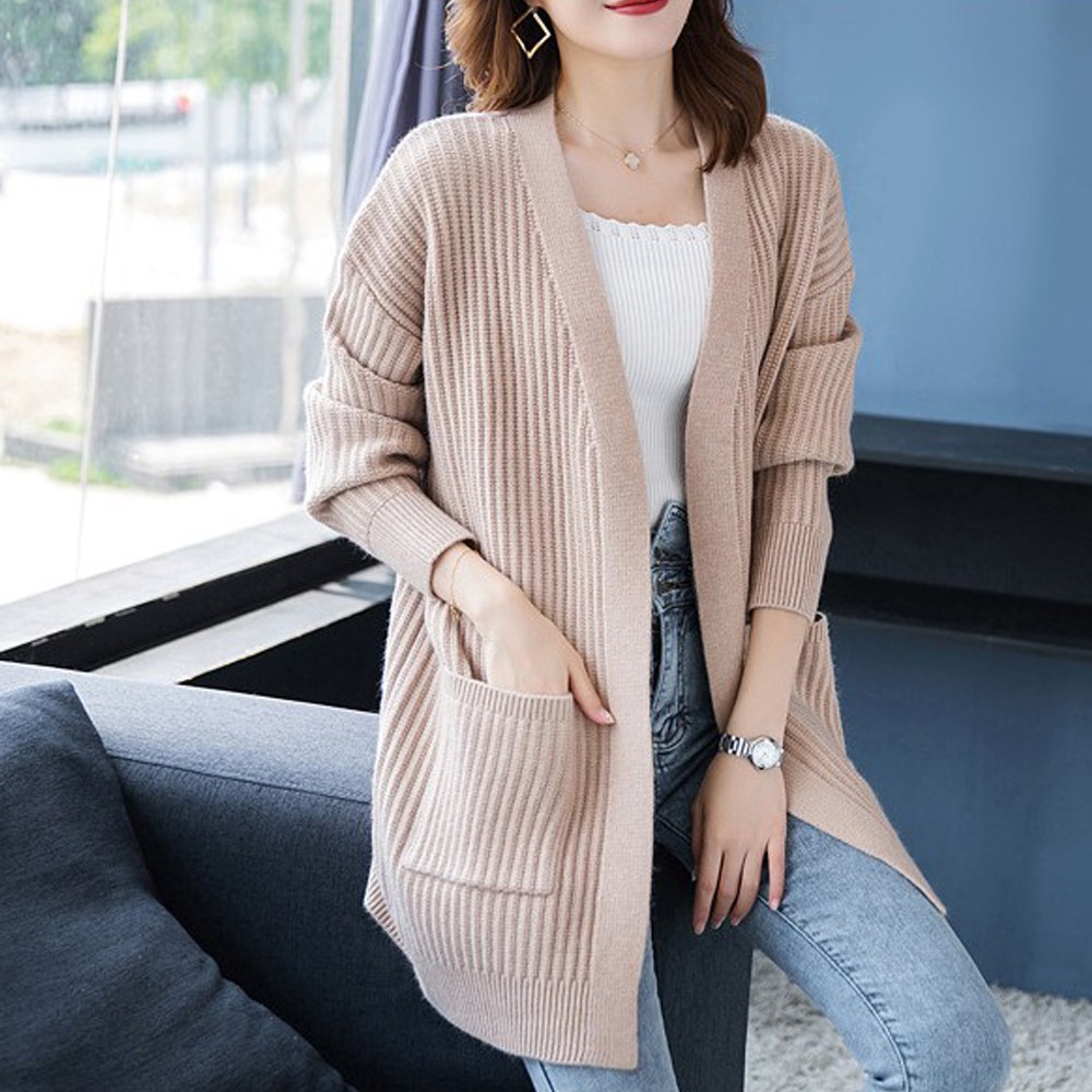 제이네오 롱 니트 가디건 봄 가을 겨울 빅사이즈 긴팔 루즈핏 20,900원