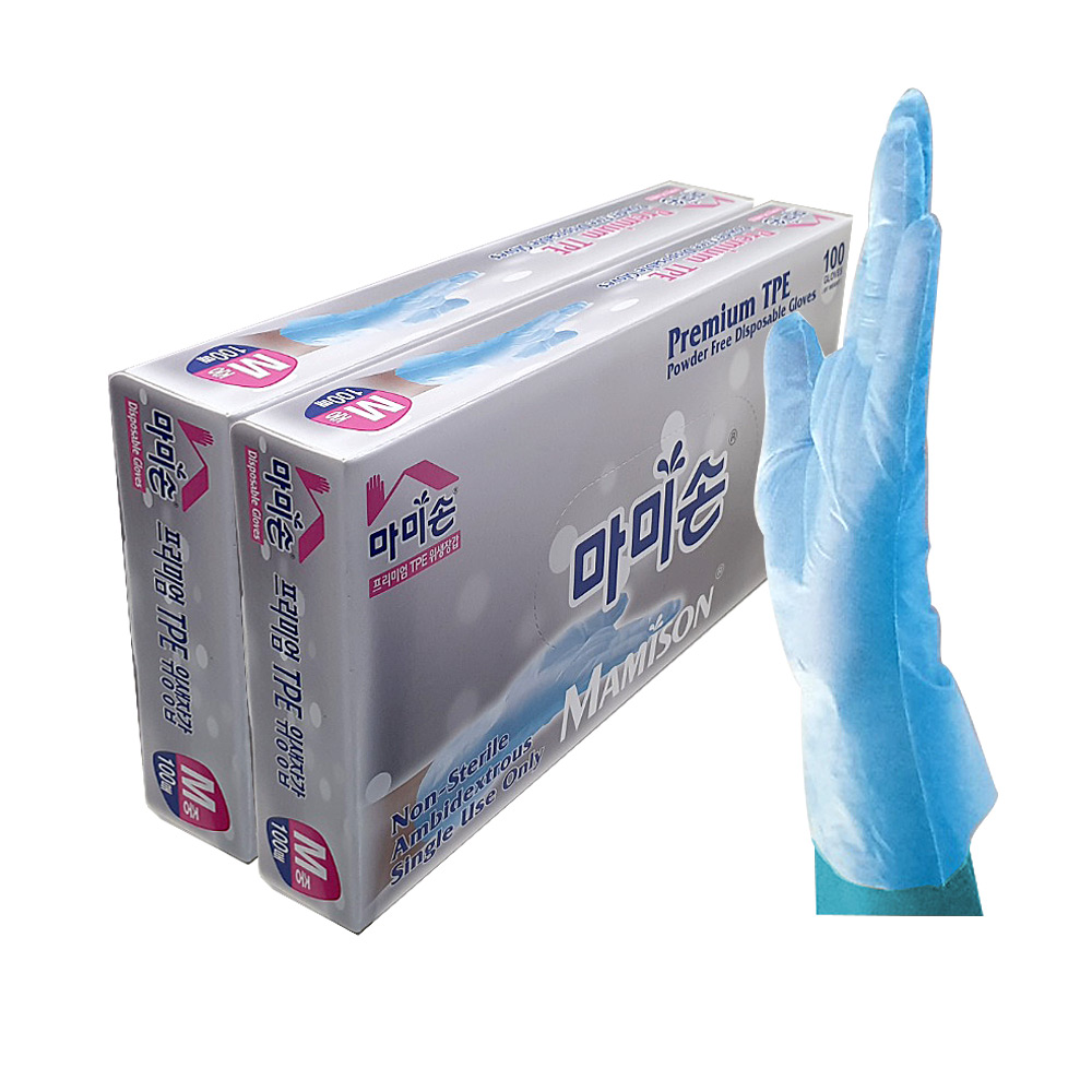 프리미엄 TPE 100매 2입 M 블루 10,900원