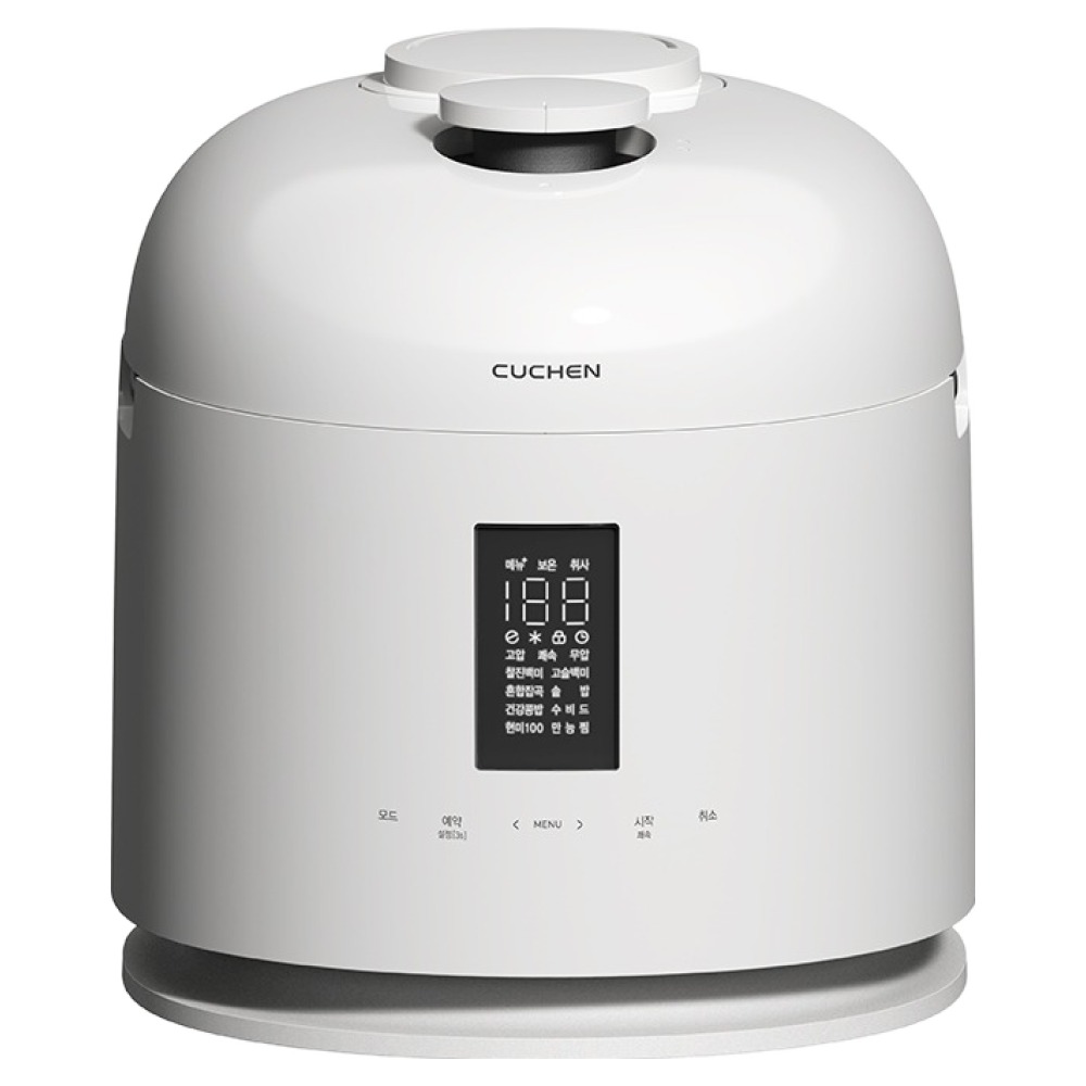 쿠첸 123 풀스테인리스 듀얼프레셔 IH 전기압력밥솥 6인용, 글로시 퓨어화이트, CRT-XPD0671IEGPW 408,990원