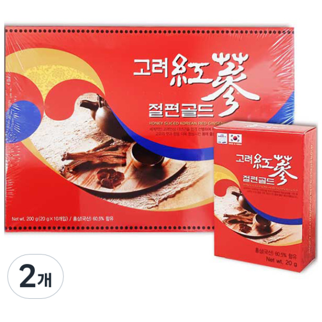 조은약초 고려홍삼절편 골드, 200g, 2개 48,930원