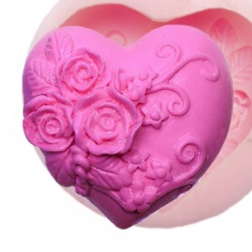 캔들바다 수제몰드 - 하트 볼륨 장미 10,000원