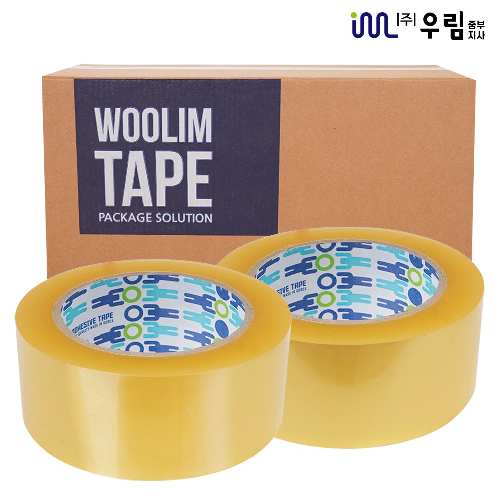 봉구유통 박스테이프 포장용 택배 더블경포장 100M, 50개 45,600원