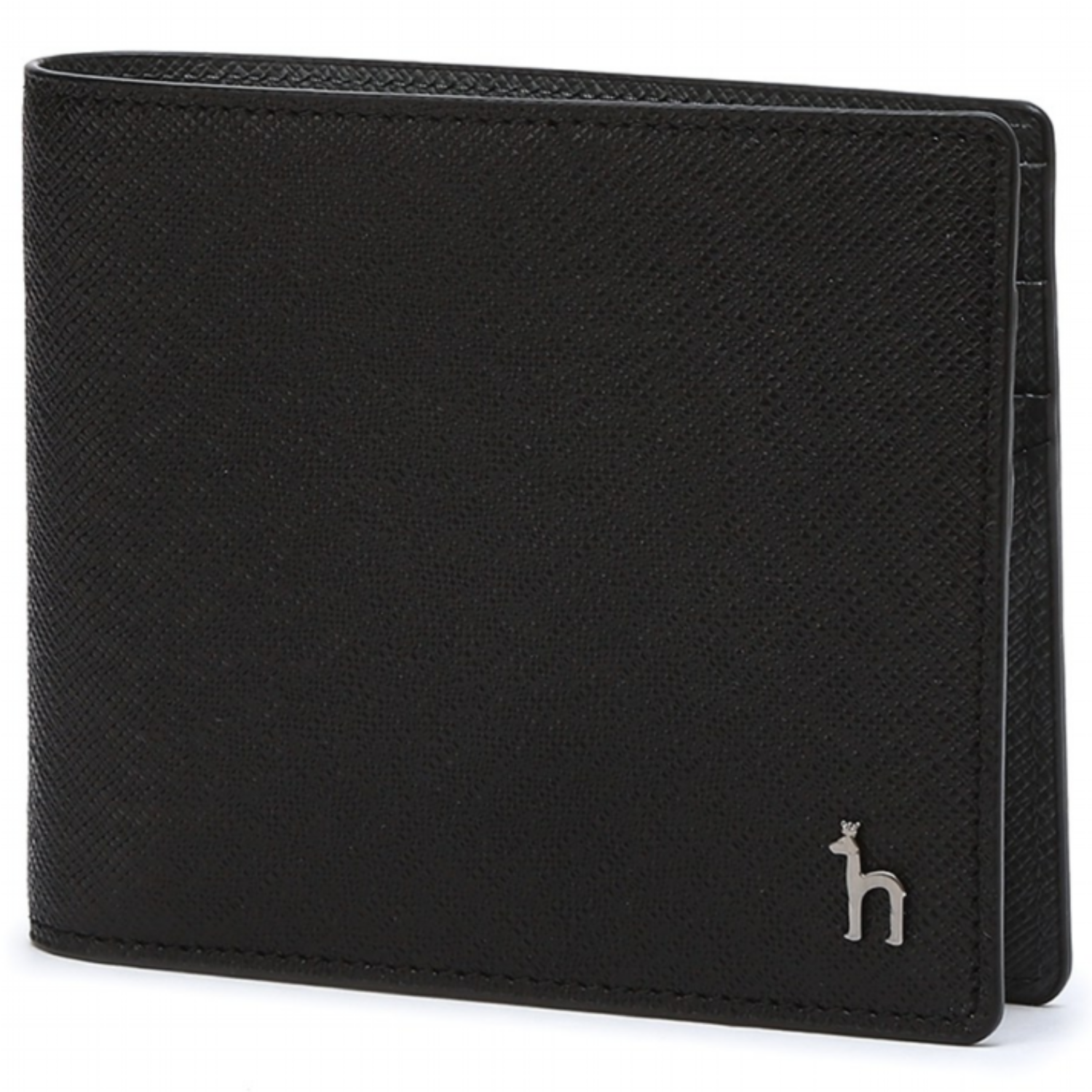 [정품]헤지스 [26SS][선물추천][Online 한정판][BASIC] 블랙 솔리드 퍼피로고 소가죽 반지갑 {무료선물포장+쇼핑백동봉} 121,500원