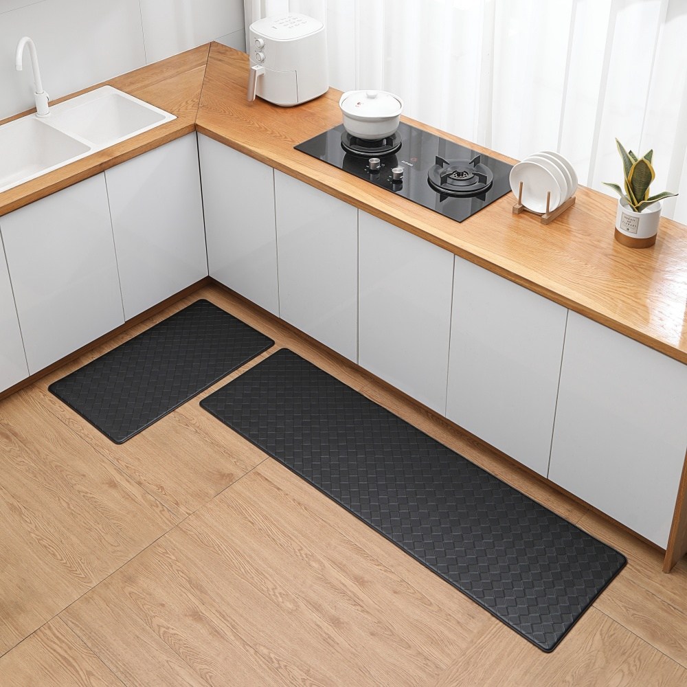 쿠션 피로완화 PVC 주방매트 싱크대방수 미끄럼방지 10mm두툼 특대형싱크대발매트 주방대형발매트44x120 단품 1개입, 검정색, 1개 24,900원