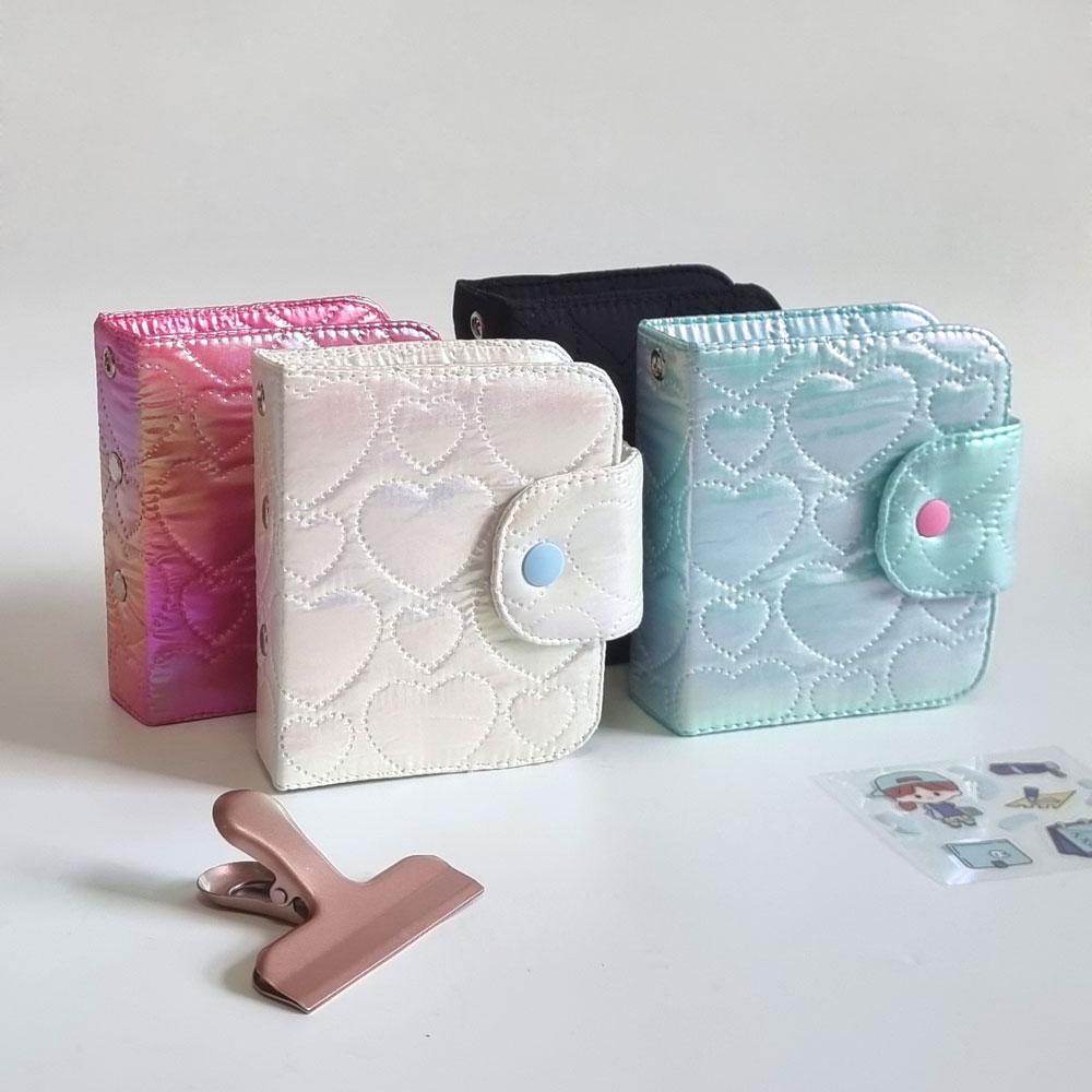 누빔 3공 미니 포카 바인더 포토카드 바인더, 핑크 14,900원