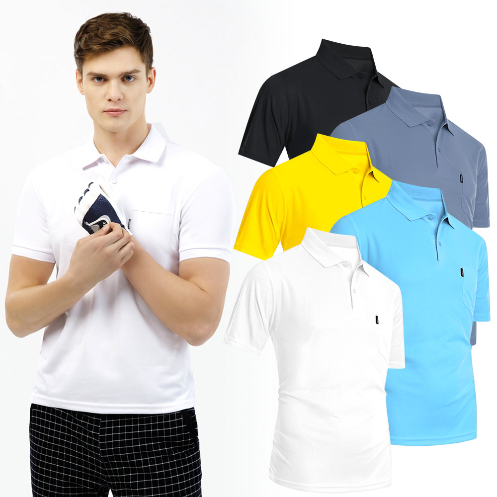 남성 골프티 반팔 티셔츠 기능성 냉감 쿨티 스판 여름 카라 반팔티 연습장 남자 골프웨어 19,800원