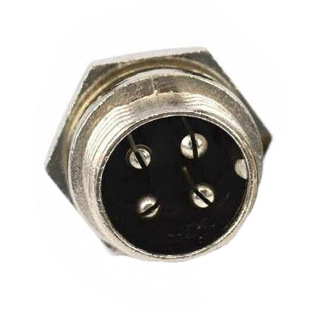 16mm 4핀(수) 항공잭 써큘러 잭 커넥터 항공단자 플러그 케이블 650원