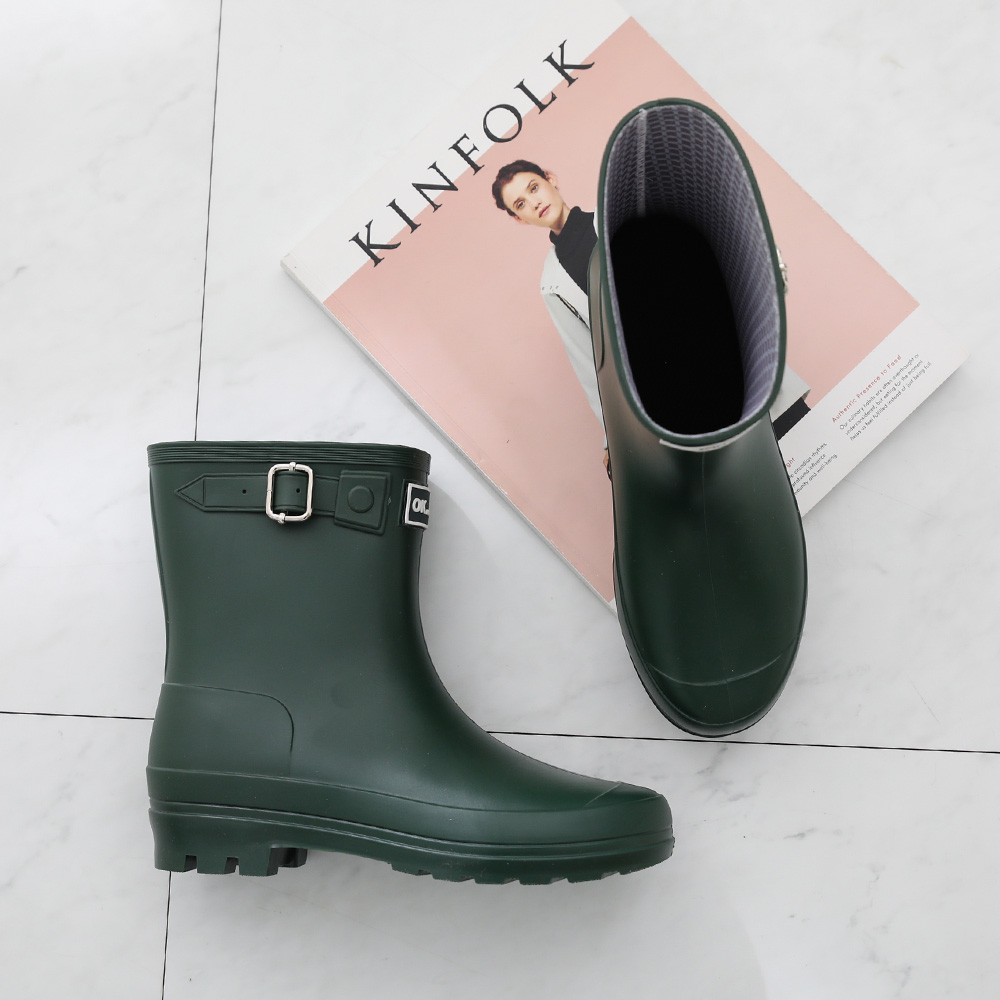 갓슈 오키오 여성 벨트 앵클 레인부츠 14,310원