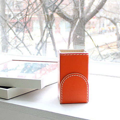 아리아라 데스크 펜 홀더 pen holder/가죽 홀더, 블랙 27,500원