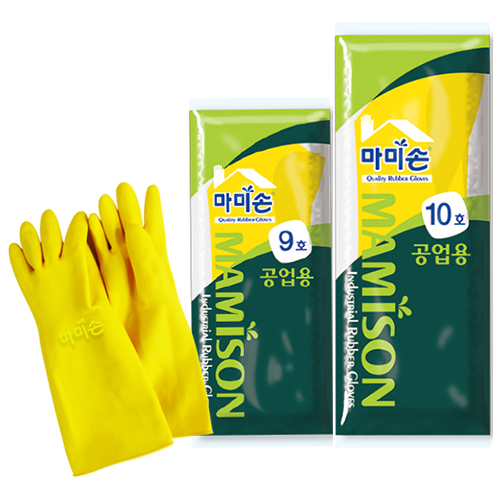 마미손 공업용 고무장갑 9호 노랑1켤레 3,200원