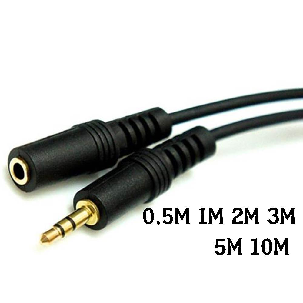 이어폰 연장선 0.5M 1M 2M 3M 5M 10M 금도금 스트레오 3.5플러그 3.5암 3극 이어폰연장선, 1개 5,200원
