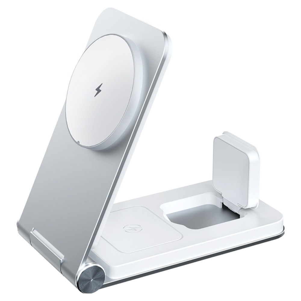 멜리언스 3in1 접이식 탁상용 맥세이프 무선충전기, 스페이스 실버, 1개 37,900원