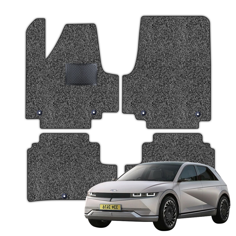 예스카 잔디매트 - 아이오닉 전차종 풀세트 택시 자동차 바닥매트 카매트, 그레이 (2열2장)분리형 80,000원