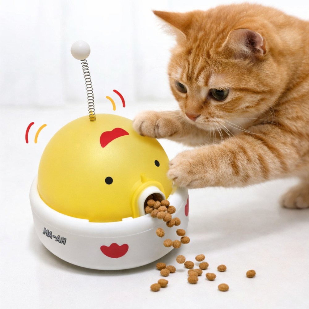 MAAH 반려동물 자동 강아지 노즈워크 고양이 푸드트리 장난감 [새소리나는], 1개, 옐로우[치킨] 16,500원