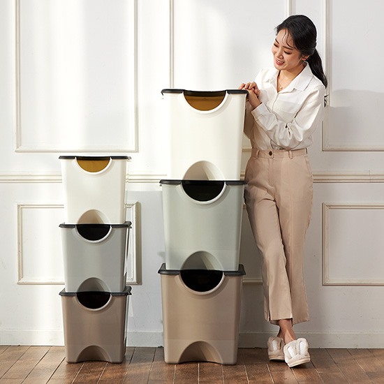 플라팜 에코홀릭 분리수거함 60L 대용량 학교분리수거함 51,900원