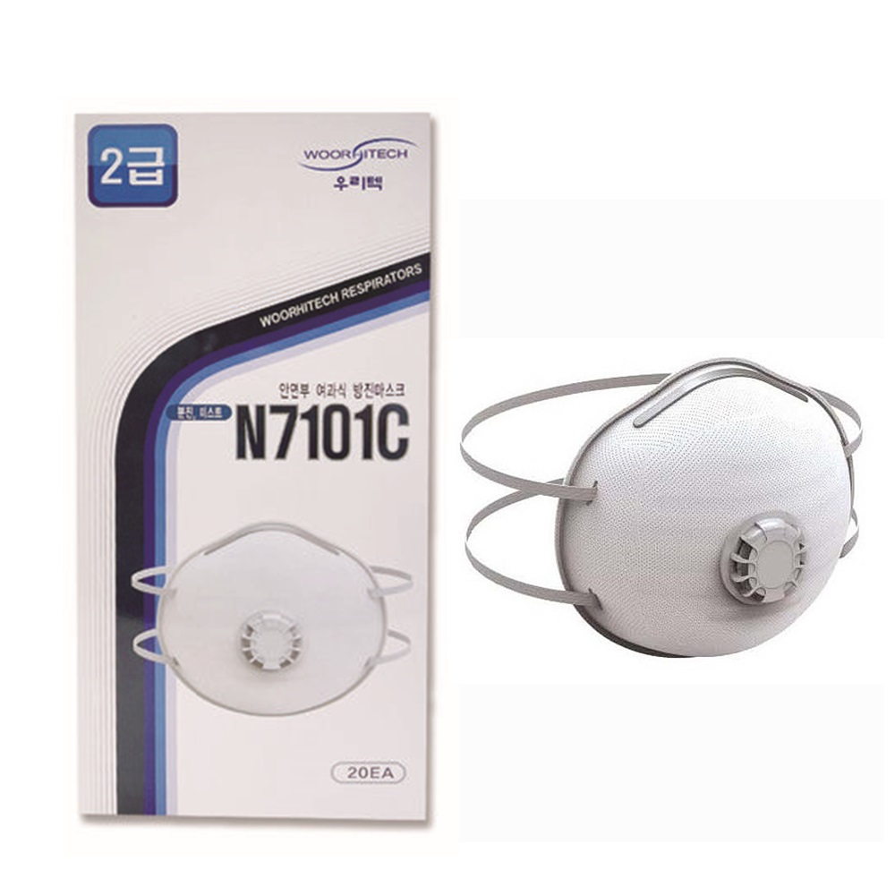 파인텍 우리텍 방진마스크 2급 N7101C, 240개 155,480원