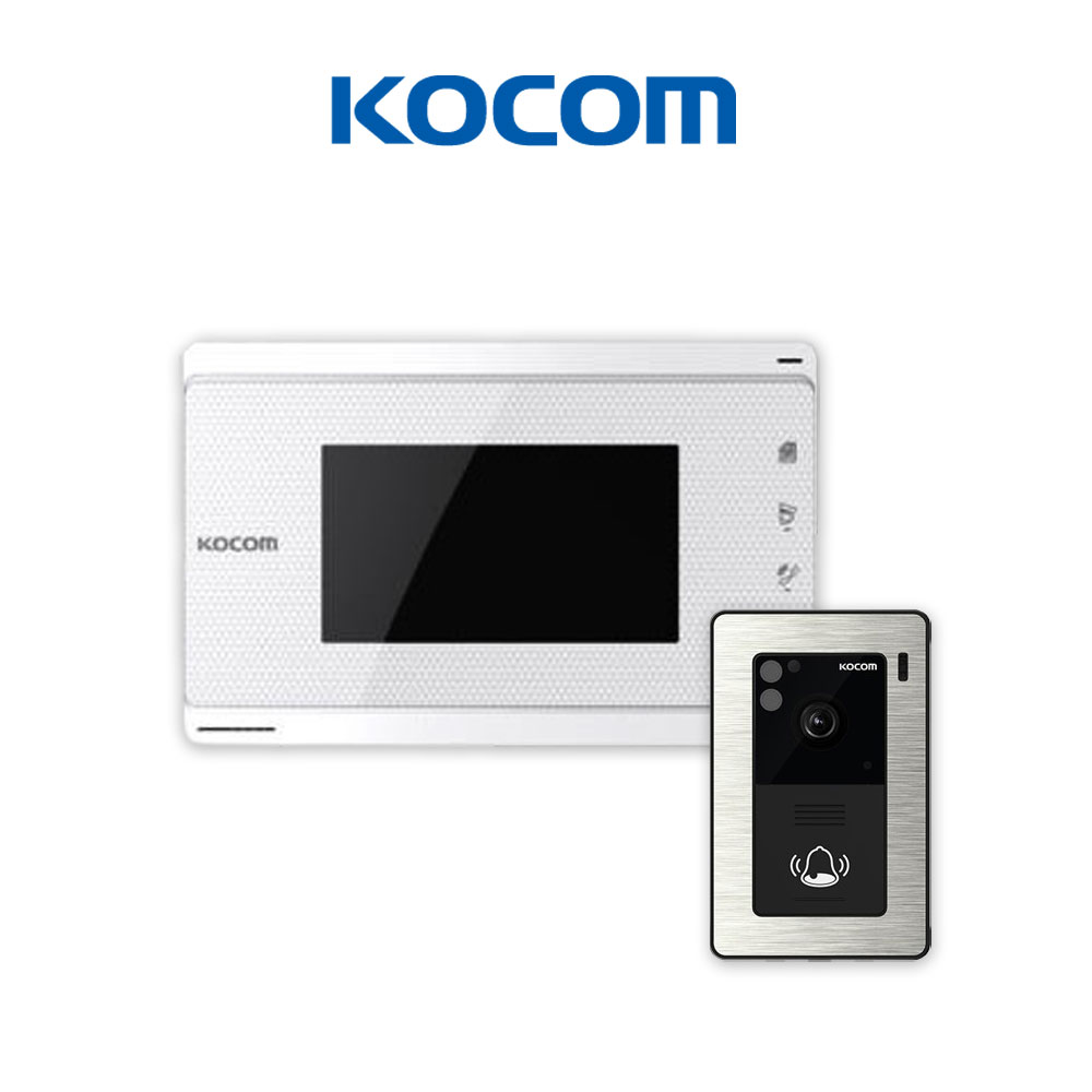 코콤 아날로그 2선식 비디오폰 KVP-70C 노출형 초인종 포함 세트 174,900원