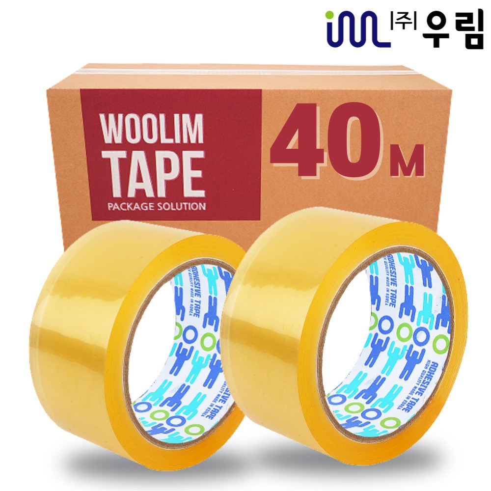 하나포장 박스테이프 투명 중포장 65MIC 40M , 50개, 50개 24,600원